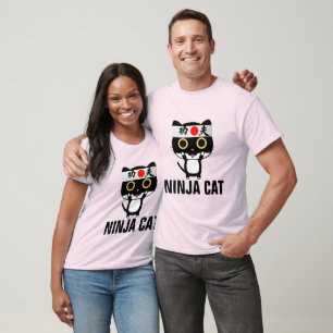 NINJA CAT Funny T-shirts