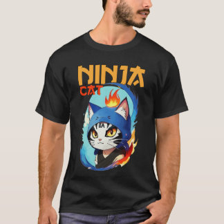 Ninja Cat Hero Poster T-Shirt