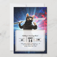 Ninja Cat in space.                               