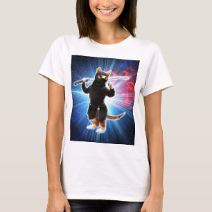 Ninja Cat in space. T-Shirt