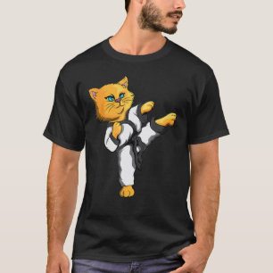 Ninja Cat Karate Martial Arts Taekwondo Cat Owner  T-Shirt