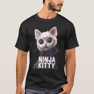 Ninja Cat Ninjitsu Kitten Humor Item Japanese Cult T-Shirt