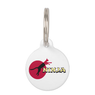 Ninja Cat Pet ID Tag