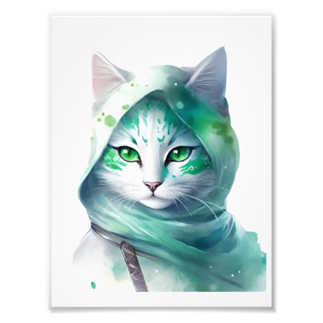 Ninja cat photo print (Front)