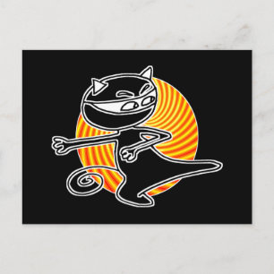 Ninja Cat Postcard