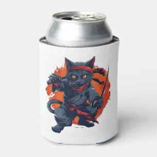 Ninja Cat Stealth Can Cooler