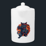Ninja Cat Stealth Teapot<br><div class="desc">Ninja Cat Stealth</div>
