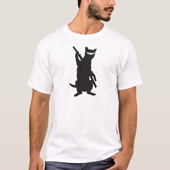 ninja cat t shirt