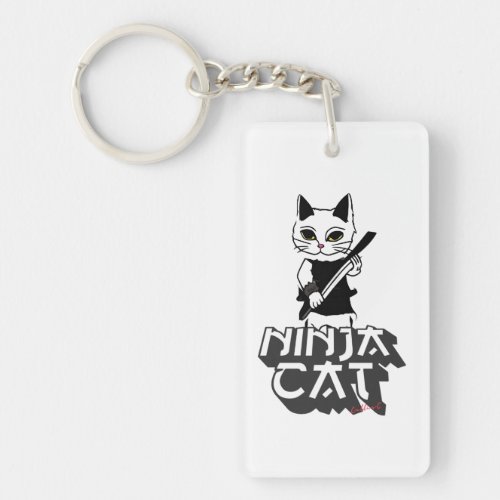 Ninja cat T_Shirt Hoodie Keychain