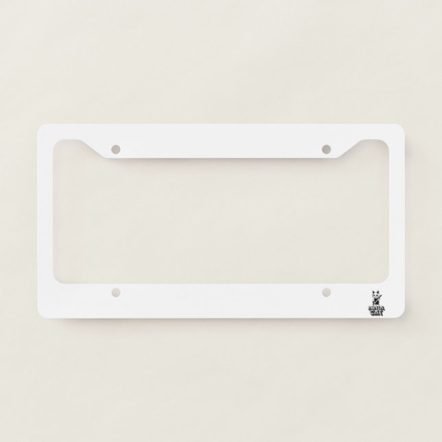 Ninja cat T-Shirt Hoodie License Plate Frame (Front)