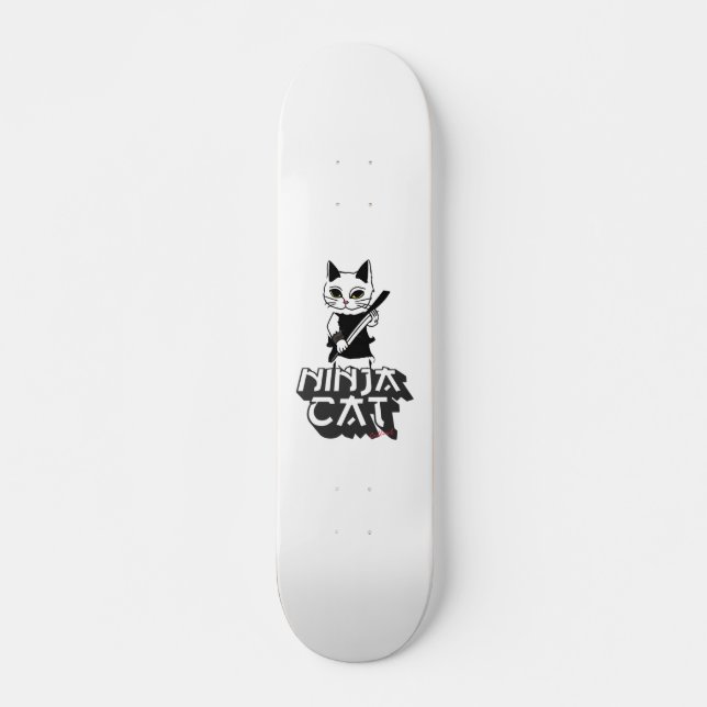 Ninja cat T-Shirt Hoodie Skateboard (Front)