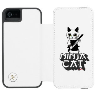 Ninja cat T-Shirt iPhone SE/5/5s Wallet Case