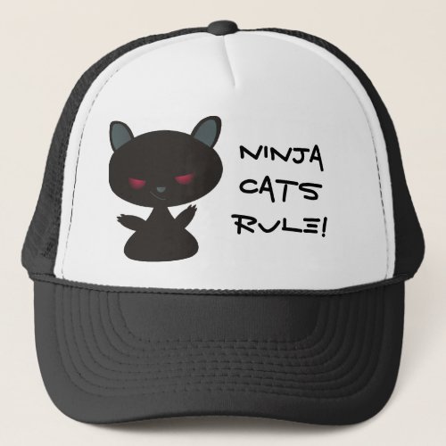 Ninja Cats Rule Trucker Hat