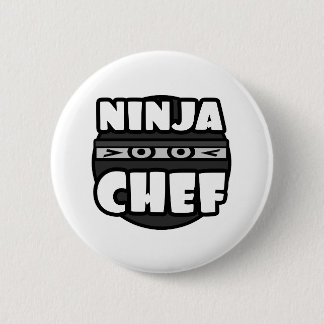 Ninja Chef Pinback Button (Front)