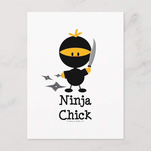 Ninja Chick Postcard (Front)