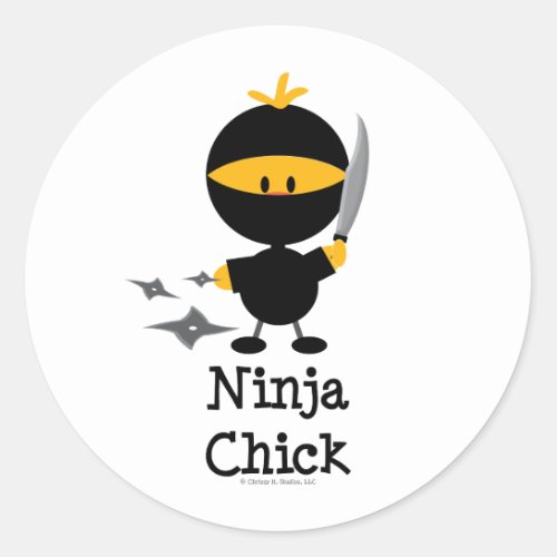 Ninja Chick Stickers