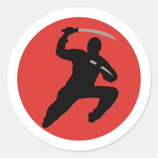 Ninja Classic Round Sticker (Front)