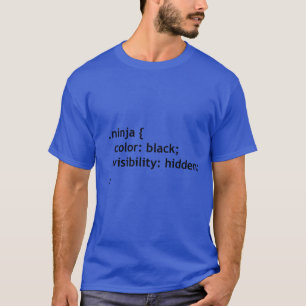 ninja code, script letterhead T-Shirt