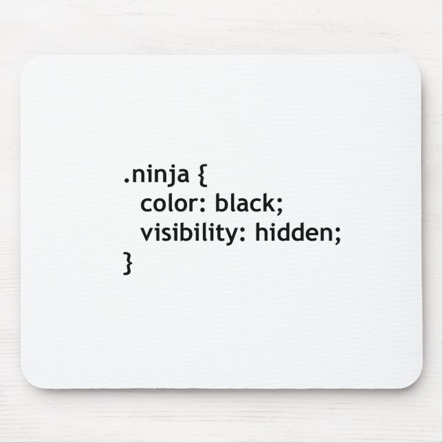 ninja code, script mouse pad (Front)