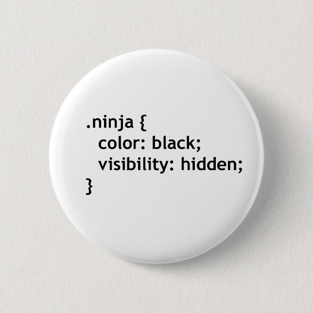 ninja code, script pinback button (Front)