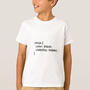 ninja code, script T-Shirt