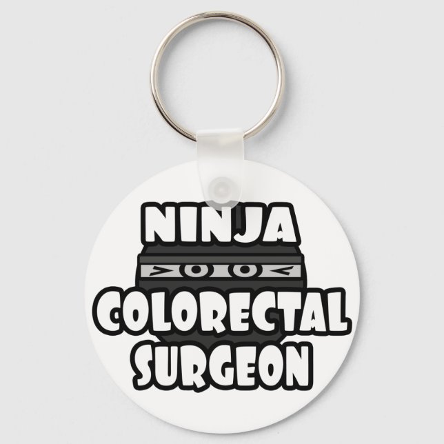 Ninja Colorectal Surgeon Keychain (Front)