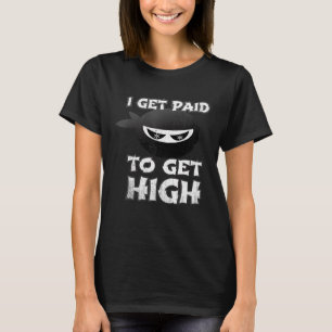 Ninja Crew Paid Working In High Places Climber Tea T-Shirt