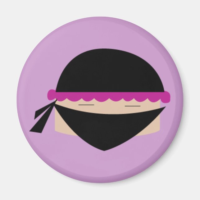 Ninja Cupcake Magnet (Front)