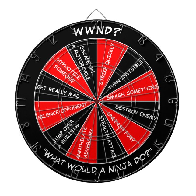 Ninja Dart Board (Front)