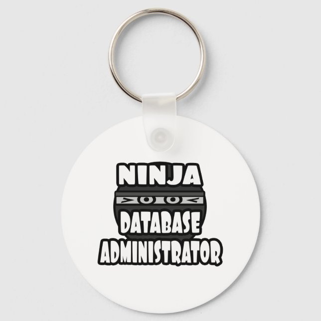 Ninja Database Administrator Keychain (Front)