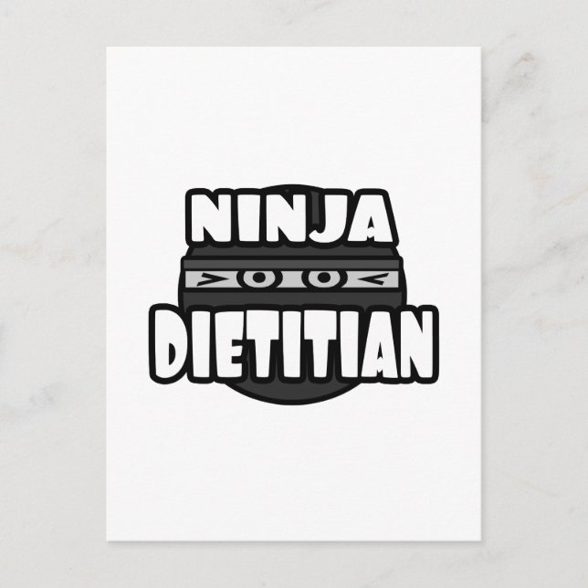 Ninja Dietitian Postcard (Front)