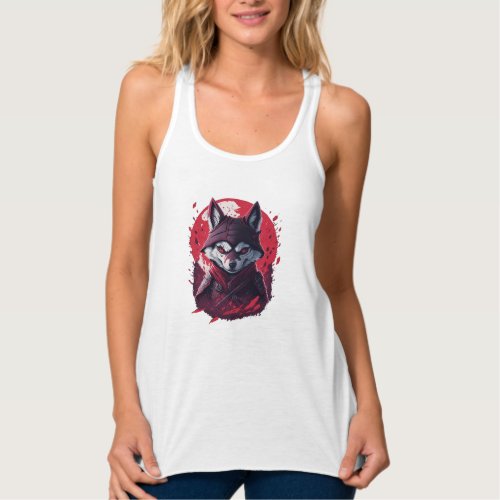 Ninja dog nice t_shirt AI design Tank Top