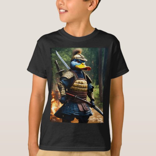 Ninja Duck Guardian of Playfulness Kids T_Shirt