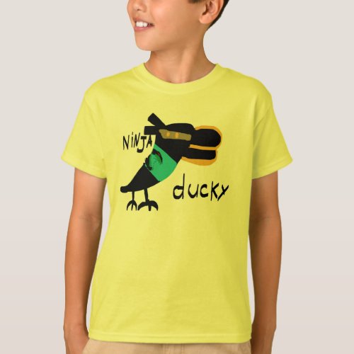 Ninja Ducky by Levi Roberts T_Shirt
