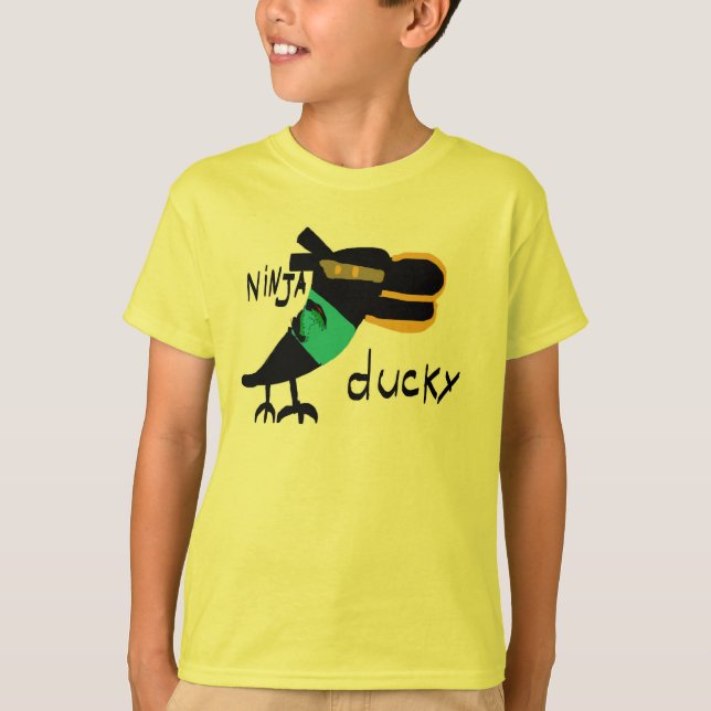 Ninja Ducky by Levi Roberts T-Shirt (Front)