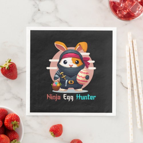 Ninja Egg Hunter Paper Dinner Napkins