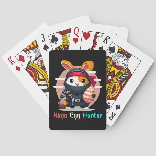 Ninja Egg Hunter Poker Cards (Back)