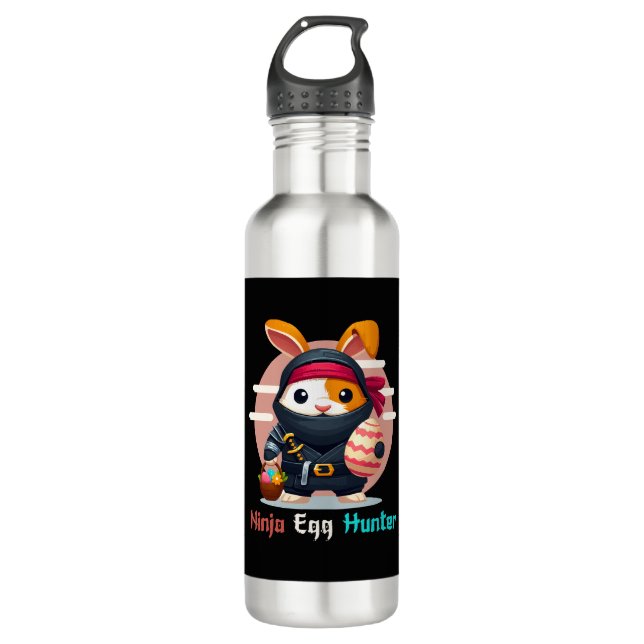 Ninja Egg Hunter Stainless Steel Water Bottle (Front)