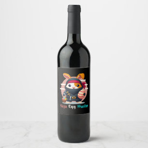 Ninja Egg Hunter Wine Label