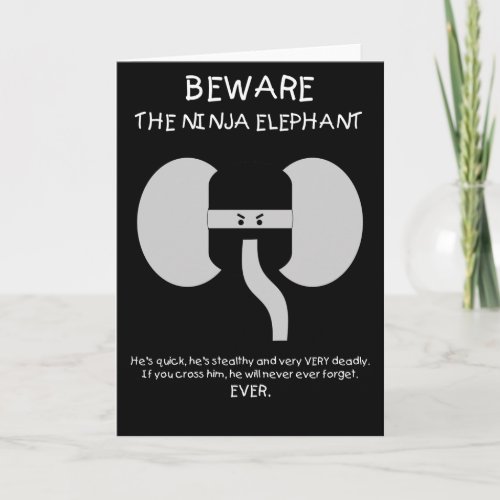 Ninja Elephant Card