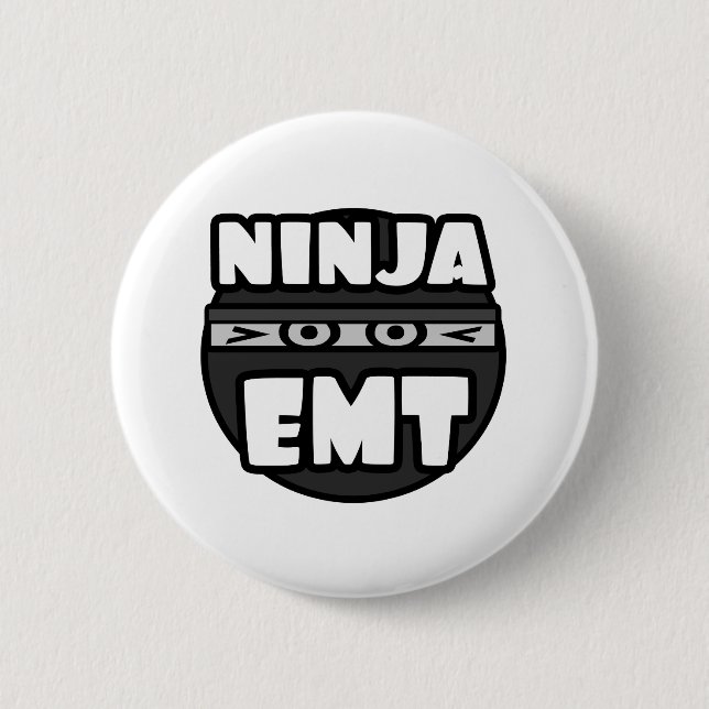 Ninja EMT Pinback Button (Front)