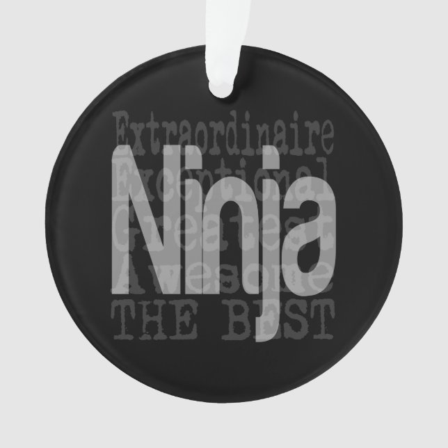 Ninja Extraordinaire Ornament (Front)
