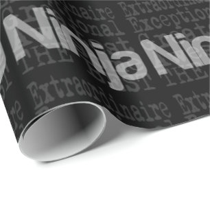 Ninja Extraordinaire Wrapping Paper