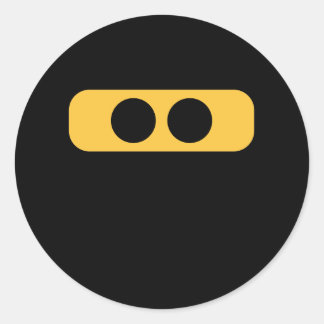 Ninja eyes classic round sticker