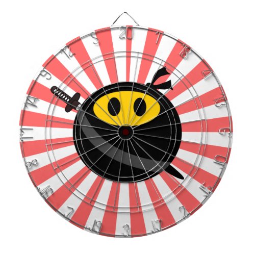 Ninja face dart board