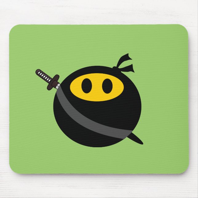 Ninja face mouse pad (Front)