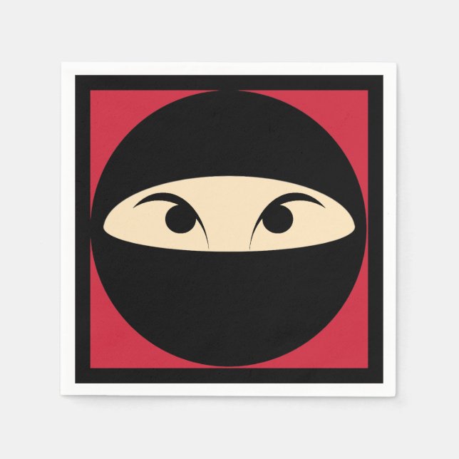 Ninja Face Napkins (Front)