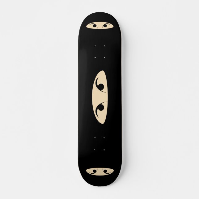 Ninja Face Skateboard Deck (Front)