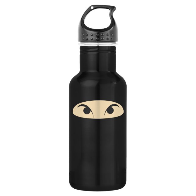 Ninja Face Water Bottle (Front)