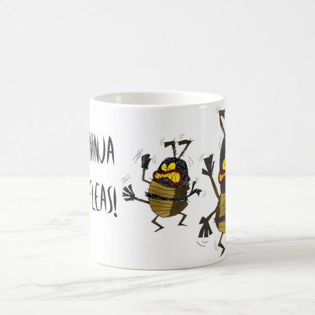 Ninja Fleas Coffee Mug (Center)